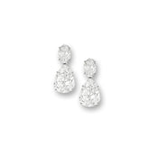 Oval & Pear Dangle Earrings